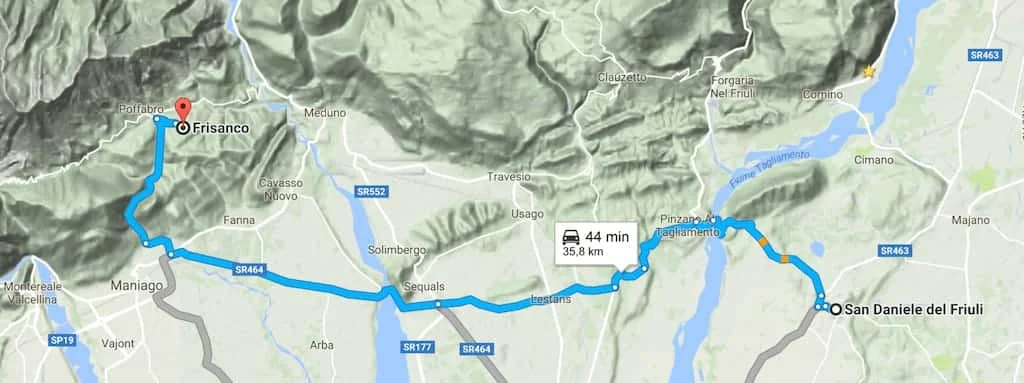 Da San Daniele alla Val Colvera: il Tagliamento, il Monte di Ragogna, le coltellerie di Maniago e le case di pietra di Poffabro - Itinerari in Friuli Venezia Giulia
