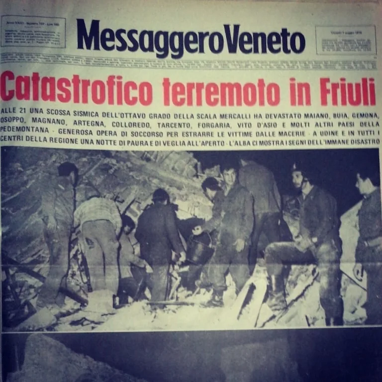 Il terremoto del Friuli del 1976: l'Orcolat, i soccorsi e il Modello Friuli - Storia in Friuli Venezia Giulia